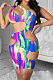 Women Sexy Casual Waist Hollow Out Irregular Mini Dress AYL2044