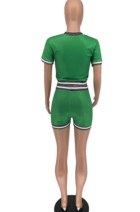 Sport Short Sleeve Sets Personality Printing And Dyeing Comfortable And Breathable Two-Pieces AYL2034