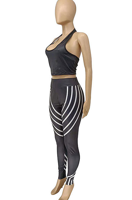 Women Trendy Trend Printing Halter Neck Top Two-Pieces WME2024
