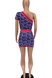 Digital Printing Personality Trendy Graffiti Skirts Sets AYL2035