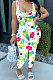 Trendy Womne Cartoon Lips Multi Bodycon Jumpsuits AYL7015