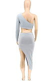 Euramerican Women Fashion Irregular Skirts Sets WME2047