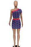 Digital Printing Personality Trendy Graffiti Skirts Sets AYL2035