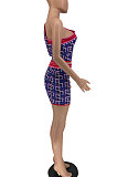 Digital Printing Personality Trendy Graffiti Skirts Sets AYL2035