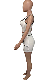 Casual Vest Hot Drilling Letter Shorts Two-Piece Q825