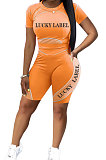 Short Sleeve Printing Streets Trendy Shorts Sets CYC713