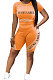 Short Sleeve Printing Streets Trendy Shorts Sets CYC713