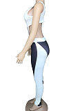 Vest Sleeveless Milk Silk Temperament Commuter Spliced Color Bodycon Jumpsuits CYC727