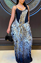 Euramerican Fashion Sling Print Casual Dress QSS5081