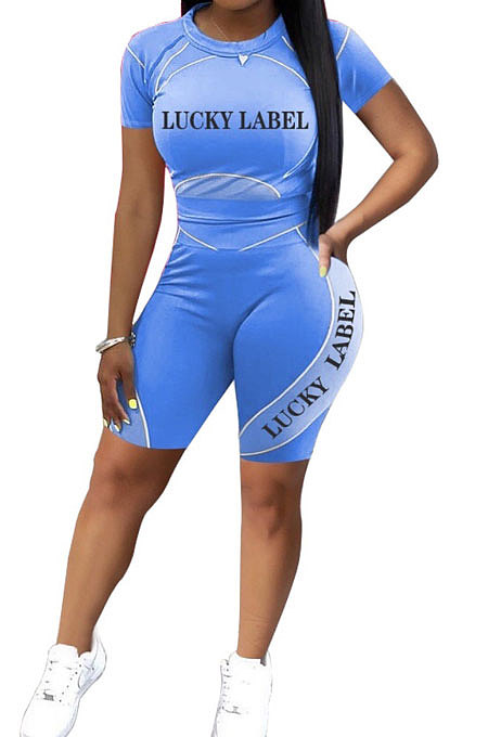 Short Sleeve Printing Streets Trendy Shorts Sets CYC713
