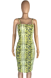 Snakeskin Sexy Sling Cultivate One's Morality Dress LMM8230