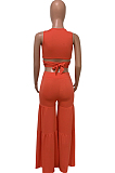 Fashion Bundled Fold Loose Pants Two-Piece Q807