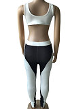 Vest Sleeveless Milk Silk Temperament Commuter Spliced Color Bodycon Jumpsuits CYC727