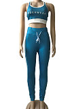 Yoga Sets Sleeveless High Waist Carry Buttock Sport Pants Sets CYC723