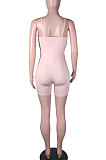 Fashion Sexy Pure Color Hollow Out Cultivate One‘s Morality Package Buttocks Romper Shorts N9281