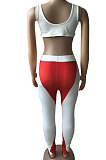 Vest Sleeveless Milk Silk Temperament Commuter Spliced Color Bodycon Jumpsuits CYC727