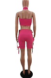 Summer Hollow Out Bind Hang A Neck Sexy Two-Piece HH8966