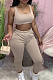Euramerican Women Pure Color Vest Two-Piece WJ5208