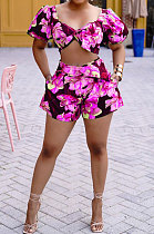 Trendy Printing Shorts Sets PU6076