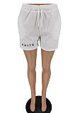 Fashion Casual Pure Color Printing Shorts PU6069