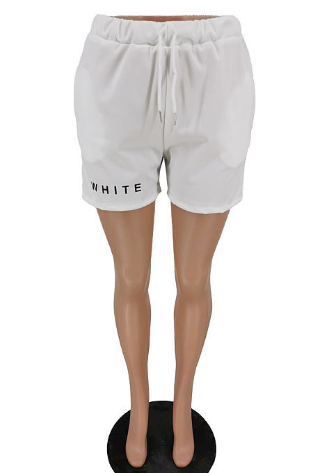 Fashion Casual Pure Color Printing Shorts PU6069