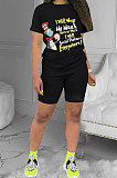 Fashion Letter Printing Casual Shorts Sets YFS3683