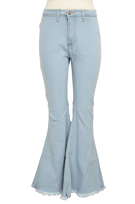 Euramerican Fashion High Waist Stretch Cowboy Flare Panrts SMR2078