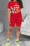 Fashion Letter Printing Casual Shorts Sets YFS3683