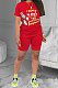 Fashion Letter Printing Casual Shorts Sets YFS3683