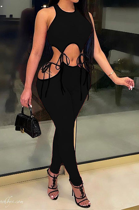 Casual Trendy Pure Color Sexy Pants Sets YMM9060