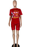 Fashion Letter Printing Casual Shorts Sets YFS3683