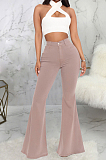 Euramerican Fashion High Waist Stretch Cowboy Flare Panrts SMR2078