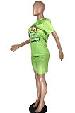 Fashion Letter Printing Casual Shorts Sets YFS3683