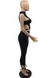 Euramerican High Elastic Sleeveless Knotted Strap Two-Piece YYF8169