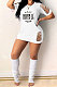 Trendy Hole Printing Mini Dress YFS3698