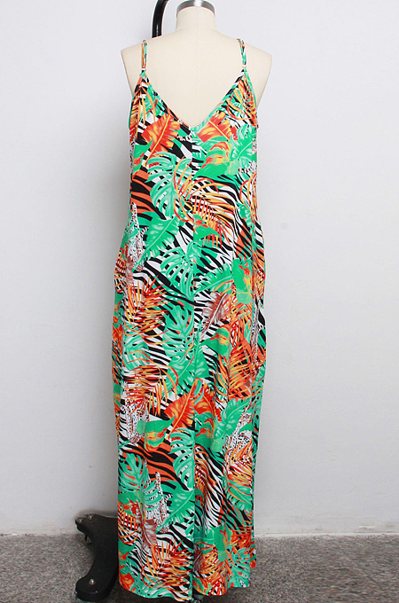 Sexy Fashion V Neck Loose Sling Dress SMR10020