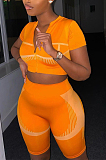 Euramerican Women Pure Color Casual Two-Piece HYM6081