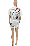 Trendy Printing Casual Shorts Sets GLS7003