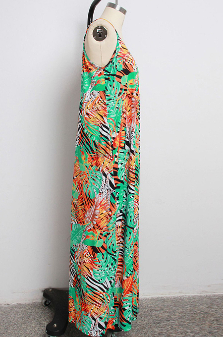 Sexy Fashion V Neck Loose Sling Dress SMR10020