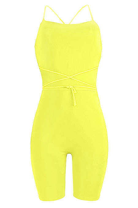 Sexy Tight Bind Gallus Romper Shorts GL6373