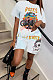 Printing Short Sleeve Two-Pieces GLS8127