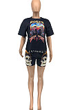 Printing Short Sleeve Two-Pieces GLS8127
