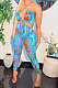 Night Club Sexy Tie Dye Sling Jumpsuit WM2148