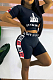 Euramerican Fashion Gestures Print Casual Two-Piece HYM2360