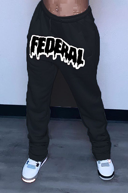 Solid Color Print Sport Street Fashion Hip-Hop Pants MLD5027