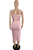 Fashion Sexy Sling Vest Tight Oen Pace Two-Piece JG029