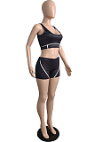 Euramerican Summer Personality Vest Hot Pants Two-Piece 