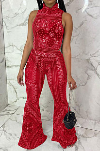 Fashion Casual Printing Sleeveless Two-Pieces AYA7007