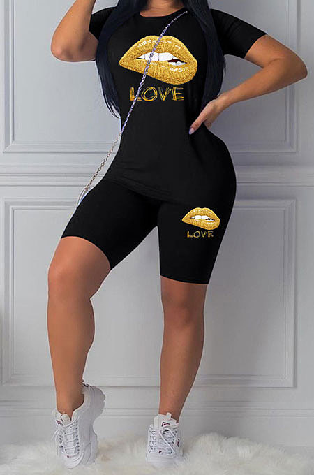 Fashion Sport Short Sleeve Casual Two-Pieces LL6294