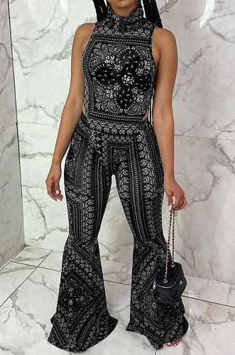 Fashion Casual Printing Sleeveless Two-Pieces AYA7007